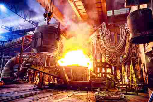 High melting of iron and steel scrap